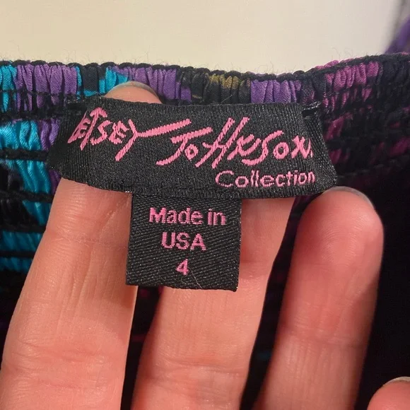 Betsey Johnson Collection Silk Rose Party Dress • Size 4 - Picture 3 of 7